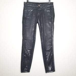 Closed Black Metallic Cropped Pedal Star Jeans 25